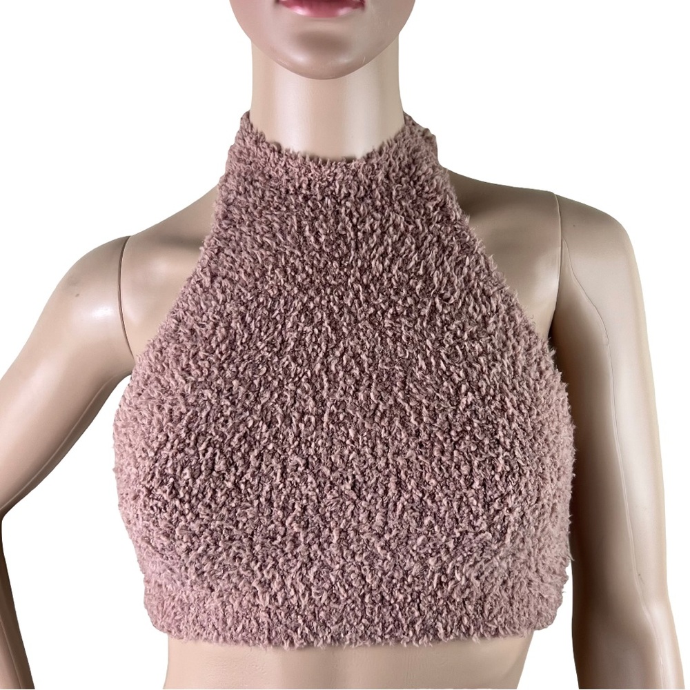 NEW SKIMS COZY HALTER CROP TOP
